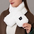 thumbnail image 5 of Elainilye Fashion Heated Scarf Smart USB Charging Neck and Shoulder Winter Scarf Cold Protection and Warm Heating Scarf for Men and Women,White, 5 of 5
