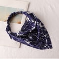 thumbnail image 4 of Siminsem Triangle Hair Kerchief with Ties for Women, Floral Printed Chiffon Head Scarf, Lightweight Bohemian Bandana Headbands for Yoga Beach Party, I, One Size, 4 of 4