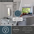 thumbnail image 2 of Malie 3 Light Satin Nickel Bathroom Vanity Fixture, 2 of 6