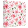 thumbnail image 2 of Ships Next Day Canvas Wall Art 8"x8", Elegant Spring Floral Wood Framed Canvas Print Painting, Pink Flower Summer Botanical Ready to Hang Small Picture Wall Decor for Home Bathroom Nursery Kitchen, 2 of 9
