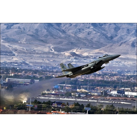 24"x36" Gallery Poster, Royal Saudi Air Force F-15 Strike Eagle Nellis Air Force Base