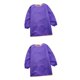 thumbnail image 1 of Batas para Niños, 2 Paquetes de Delantales Impermeables de Pintura de Artistas para Niños Batas de Niños de Manga Larga, Niños Comiend Purple M + Purple L, 1 of 5