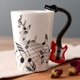 thumbnail image 5 of Taza de cerámica Cateissary guitarra negra 10x7.5 cm, 5 of 6