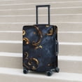 thumbnail image 4 of Cauagu Elegant Gold Scrollwork Print Travel Luggage Cover,Travel Dust-proof Suitcase Cover Softside Suitcase Protector for 18-32inch,Not Included Suitcase, 4 of 8