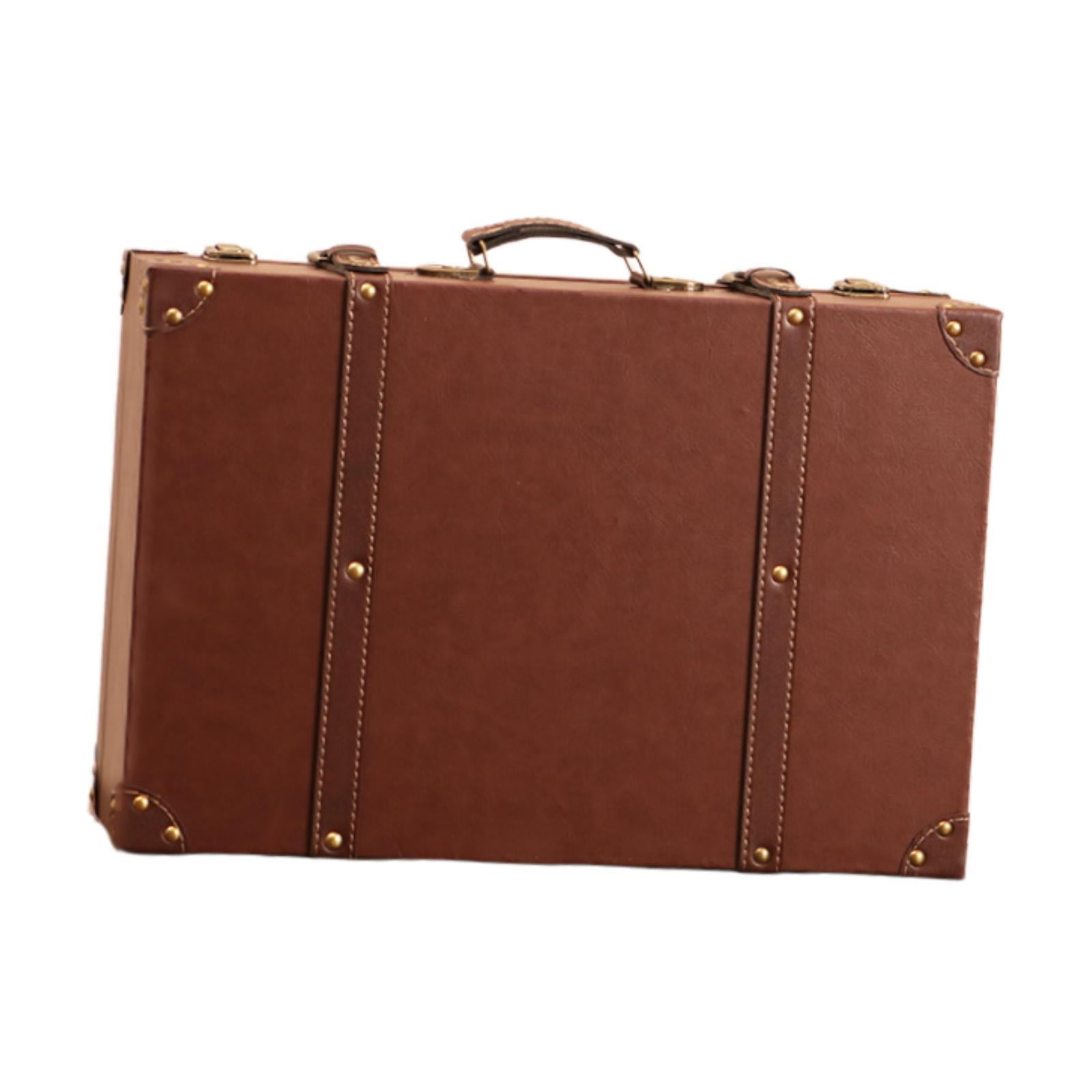 Wooden Treasure Chest Storage Box Retro Style European Design for Boutique Window Displays Studio Setups