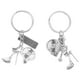 thumbnail image 1 of 2 piezas Fitness culturismo llaveros tacones altos llavero divertido llavero decoración clave pequeño regalo para mujeres mujeres, 1 of 7