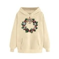 thumbnail image 3 of Birdeem Hauts Dénudés pour Femmes, Sweat à Capuche Imprimé à Manches Longues, Tenue d'Entraînement, 3 of 6