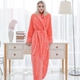 thumbnail image 3 of Camisón de franela alargado y grueso para parejas, para otoño e invierno, albornoces para hombres y mujeres, pijamas de vellón coral extragrandes, 3 of 6