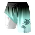 thumbnail image 2 of Womens Swim Shorts with Compresssion Liner 2026 Summer Casual Elastic Waist Leopard Print Board Shorts with Pockets Beachwear, 2 of 4