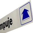 thumbnail image 3 of Letrero Para Puerta Empuje Aluminio 20.3X5.1 Cm, 3 of 3