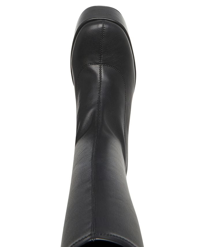 women's cray pull on platform stretch boots