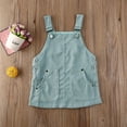 thumbnail image 2 of Bagilaanoe Toddler Baby Girl Overalls Dress Sleeveless A-line Corduroy Dresses 1T 2T 3T 4T 5T Kids Casual Suspender Skirt, 2 of 6
