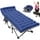 Gray Stripes Bed w/Navy Cotton Mat