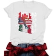 thumbnail image 7 of Busydd Soccer Print Graphic Tees for Women Fashion Holiday Short Sleeve T Shirts Summer Versatile Round Neck Women's Tops M, 7 of 7