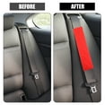 thumbnail image 3 of Unique Bargains 1 Pair Auto Car Seat Belt Protector Pads Shoulder Strap Seatbelt Soft Comfort Covers Universal Red, 3 of 7