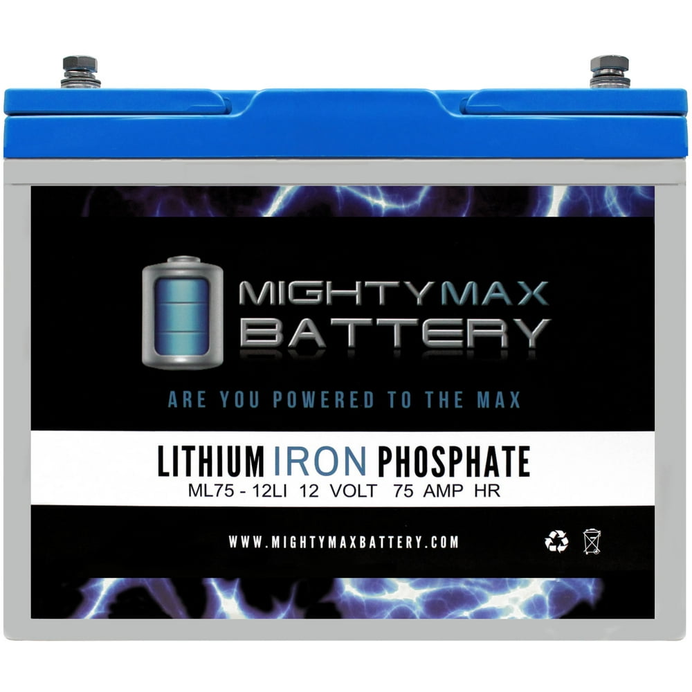 12V 75AH Lithium Battery Replacement for AGM BCI Group 65 Car, Truck