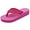 Plain Pink, variant on LAVRA Women's Platform Wedge Flip Flop Thick Strap Summer Beach Thong Sandals