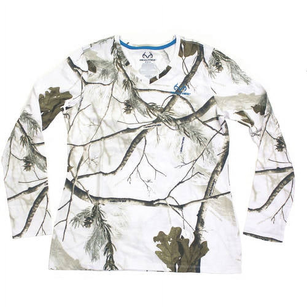 Realtree Women's Long Sleeve Camo Tee, Multiple Sizes