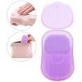 thumbnail image 2 of 5 Pack Portable Disposable Paper, 250pcs Disposal Paper Soap Sheets Mini Scented Slice Sheets with Storage Box Foaming Paper Soap Flakes for Outdoor Camping Hiking Travel, 2 of 7