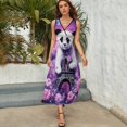 thumbnail image 4 of Funny Cute Panda Art Sleeveless Dress Women's Summer Suit Dresses for Women 2025 Luxury Party Dress, 4 of 6