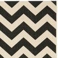 thumbnail image 6 of SAFAVIEH Courtyard Bailey Chevron Indoor/Outdoor Area Rug, Black/Beige, 2' x 3'7", 6 of 7