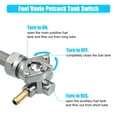 thumbnail image 3 of Unique Bargains Motorcycle Fuel Valve Petcock with Male Thread for Harley Davidson Sportster 1975-2022 62163-75, 3 of 6