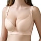 thumbnail image 2 of Gibobby Sujetador de reunión para mujer, sexy y cómodo, grande, transpirable, grueso y delgado, sin anillo de Brasieres anchos de espalda(Beige,40), 2 of 5
