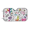 thumbnail image 6 of Lsque Fun Animal with Unicorn Car Windshield Sun Shade | Accordion Folding Style Auto Shade for Car Truck SUV Van | Blocks UV Rays Sun Visor Protector | Small, 6 of 7