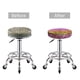 thumbnail image 5 of Balery Glitter Rainbow Fundas de asiento para taburete de bar redondo de tela de terciopelo ajustables que protegen de arañazos y manchas para sillas de 14 a 17 pulgadas.-12 inch, 5 of 7