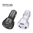 thumbnail image 3 of Generic 3.1A Triple USB Car Charger with QC3.0 Fast Charging, Heat-Resistant PC Shell, Smart IC, Auto Power-Off Protection, Compatible with QC2.0, White, 3 of 6