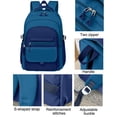 thumbnail image 7 of DAKIMOE School Backpack for College High Middle School Fashion Student bag, Cute Aesthetic Teen Bookbag for Teens Women, 7 of 7