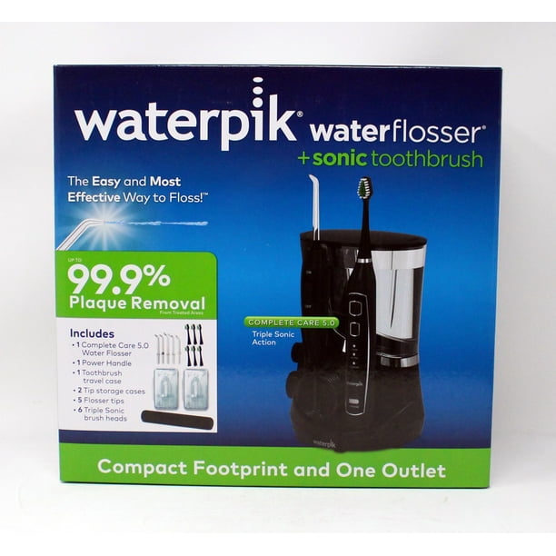 Waterpik Waterflosser + Sonic Toothbrush Set Black