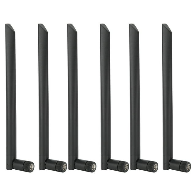 AMONIDA 6Pcs Wifi Antenna Dual Band Wireless Female Thread 8DB RP-SMA AC 2.4G /5G