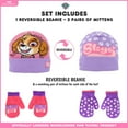 thumbnail image 4 of Nickelodeon Toddler Winter Hat, Kids Gloves or Toddlers Mittens, Paw Patrol Reversible Hat for Girl Ages 2-4, 4 of 5