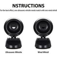 thumbnail image 3 of 10 Pcs Deer Whistles Horns Deer Avoids Collisions Vehicles Wind Activated Ultrasonic Warning for Car Motorcycles Animal Save Alert(Black), 3 of 5