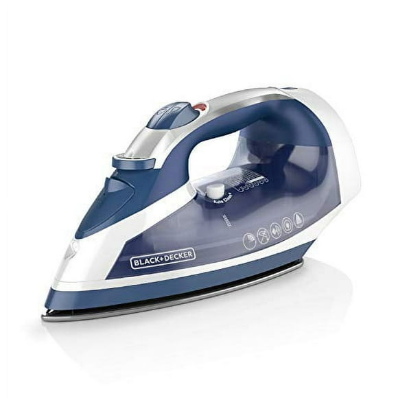 Plancha de vapor con cable BLACK+DECKER Xpress Steam™ y suela antiadherente, azul, ICR16X