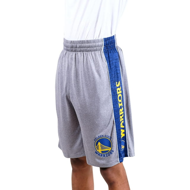 Ultra Game NBA Golden State Warriors Men's Mesh Athletic Active Basketball Shorts, Heather Gray, Medium