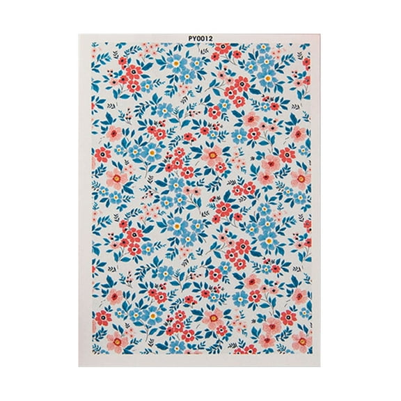 CIYISON Floral Transfer Sheet for Clay Jewelry, Water Soluble Clay Transfer Paper