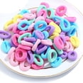 thumbnail image 1 of Tignapoo Vibrant Elastic Hair Ties for Kids - 100-Piece Set of Seamless, Durable, and Adorable Hair Loops in Assorted Colors, Perfect for Daily Use, Parties, and Birthdays, 1 of 1