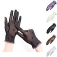 thumbnail image 3 of Xfvqtps Women Lace Gloves Polka Dot Rabbit Embroidery Wedding Dresses Performances Dance Party Decorations Elastic Breathable Gloves Gray, 3 of 3