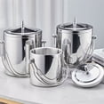 thumbnail image 5 of Metal Double Wall Ice Bucket With Lid For Cocktail Bar, Wine, Home Bar Accessories, 5 of 5