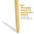 thumbnail image 2 of Staples Coastwide Push Broom Handle w/Wood Thread 60" Wood Handle Each (CWZ24420792), 2 of 4