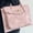 Pink-14", variant on Laptop Bag for Women 14 Inch PU Tote Bag Business Office Work Bag Waterproof Briefcase Computer Tote Lightweight Handbag Bonlting Cute Bag for Student College, Pink