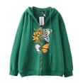 thumbnail image 4 of Dark hip hop gótico Harajuku Y2k estampado de mariposa cremallera Sudadera con capucha hombres y mujeres Harajuku chaqueta sudadera, 4 of 5
