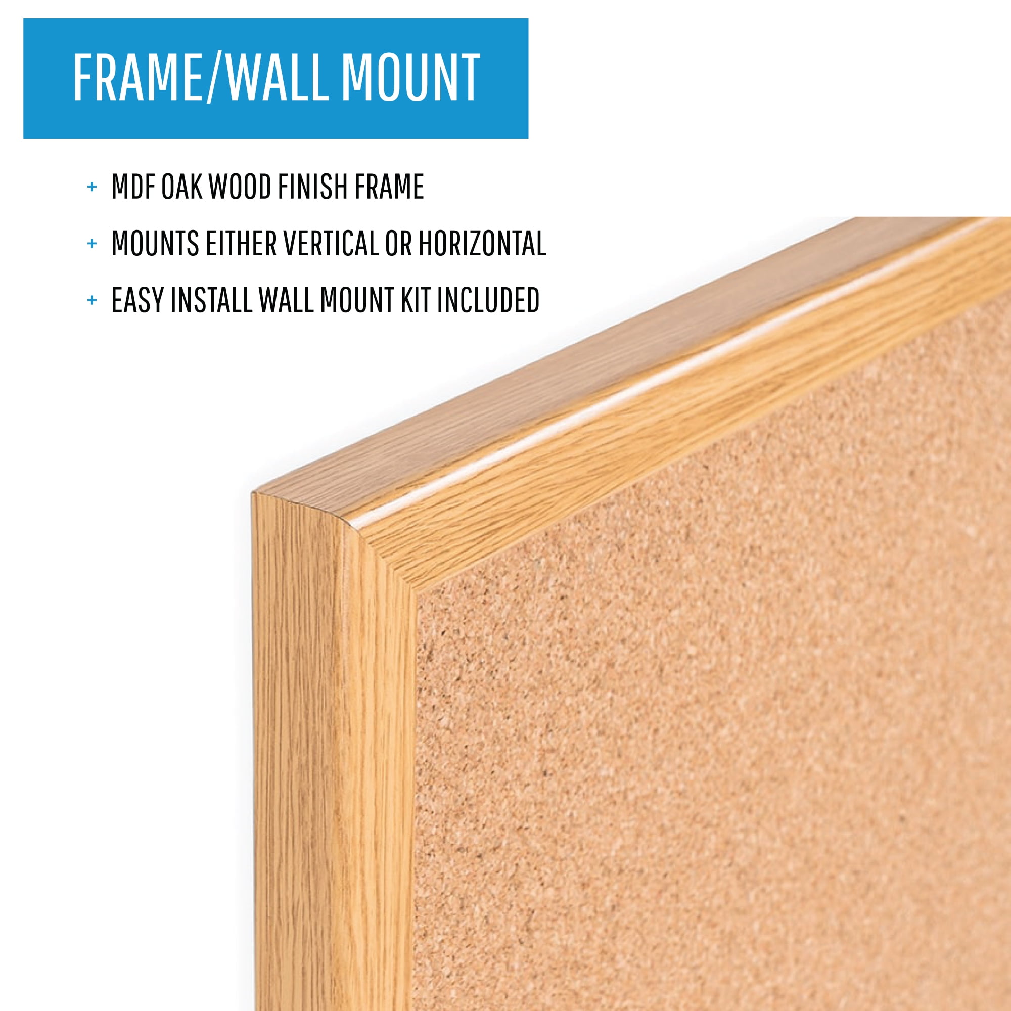 MasterVision MC040014231 1.5 x 2 ft. Super Value Cork Bulletin 