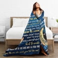 thumbnail image 5 of Wijzvio Gifts For My Bestie Throw Blanket Soft Fuzzy Fleece Blanket For Couch Bed Living Room Decoration 50"X40", 5 of 9