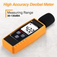 thumbnail image 2 of Medidor de decibelios con lector de nivel de sonido XRCLIF 30-130 dB (A) con alarma, 2 of 7