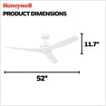 thumbnail image 3 of Honeywell Lynton 52" Dual Mount Indoor Ceiling Fan with Remote Control, White, 3 of 12
