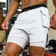 thumbnail image 2 of Pantalones Cortos Atléticos para Hombres con Bolsillos 2 en 1 de Doble Capa de Cinco Pulgadas, Malla Transpirable para Correr Y Entrenar, 2 of 6