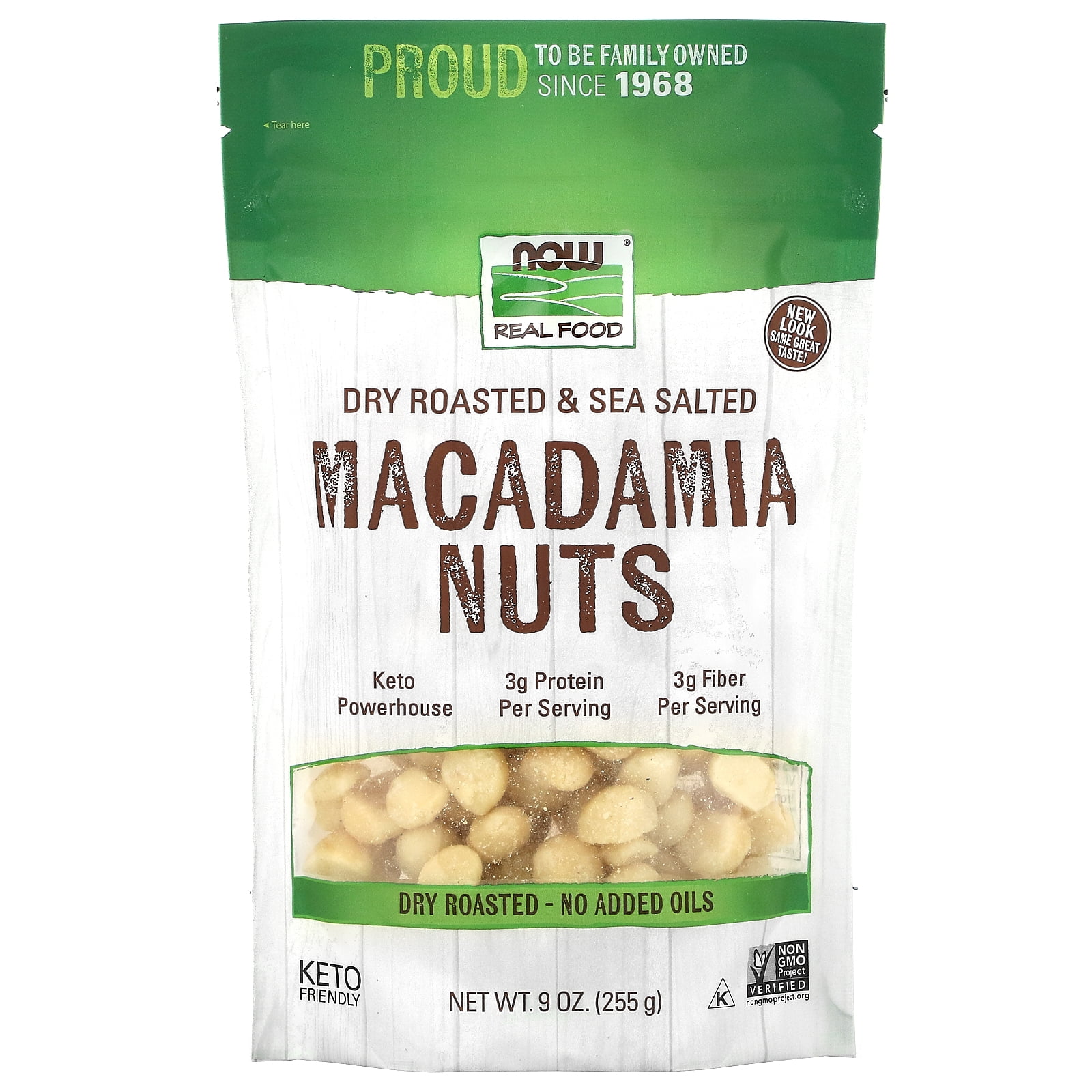 NOW Foods Macadamia Nuts, 9 Oz